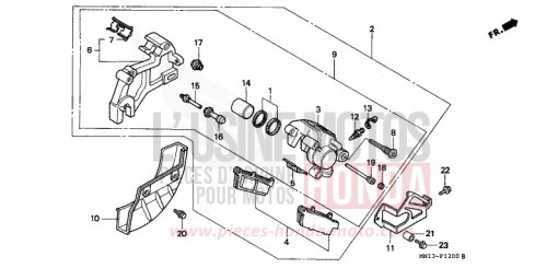 REAR BRAKE CALIPER XR600RR de 1994